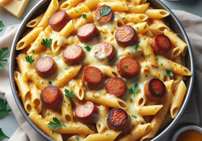 creamy-curried-sausages-pasta-1