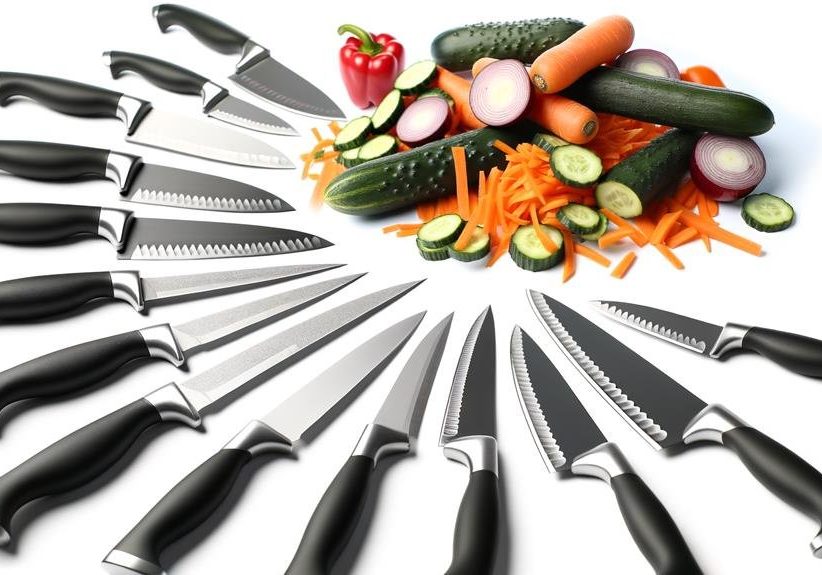 key characteristics of vegetable knives